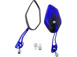 1 Coppia 8/10Mm Universale Moto Specchio Retrovisore Laterale Fresco Moto Blu