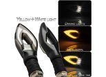 1 Coppia Moto Segnale Di Svolta Peach Cuore A Forma Di Luce Doppio Colore Led Luci Accessori Luce Gialla (Segnale Di Svolta) + Bianco (Giorno