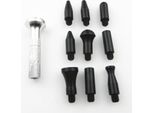 1 Set Senza Immagini Kit Di Strumenti Per La Rimozione Della Grandine Per La Riparazione Delle Ammaccature Auto Penna A Rubinetto Con 9 Teste Strumenti-M15 Argento
