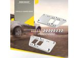 Piastra Adattatore Ls Del Supporto Motore In Alluminio Billet Per Il Motore Chevrolet LS1 Argento