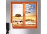3D Decorazione Murale 3D Arte Finestra Vista Rimovibile Grassland Sticker Casa Decorazione Murale Regalo