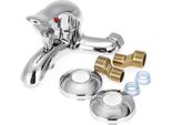 Rubinetto Triplo Montato A Parete Bagno Vasca Doccia Bacino Rubinetto Acqua Miscelatore Lega Di Zinco