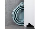 10L Secchio Portatile Pieghevole Secchio In Silicone Secchio Per La Casa Secchio Per La Lavanderia Secchio Per La Pesca All'aperto Secchio Rotondo - Blu