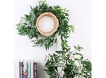 67" Artificiale Salice Vine Plant Verde Ghirlanda Foglie Appeso Accessori Decorazione Matrimonio - Verde"