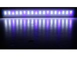 58.5CM Alluminio Regolabile Led Acquario Luce Serbatoio Pesce Pannello Lampada Blu + Bianco AC220V