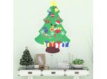 100CM Diy Deluxe Felt Tree Wall Hanging Toddler Preschool Craft Decorazioni - C