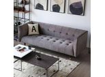 Divano Chesterfield A 3 Posti In Tessuto Divano Imbottito Set Di Divani A 3 Posti Nuovo