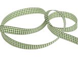 Nastro Regalo Verde A Scacchi 15 Mm X 20 M - Nastro Decorativo, Nastro Per Fiocchi, Nastro In Tessuto Per Natale, Primavera, Artigianato