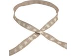 Nastro Regalo Fiori Marrone Bianco Decorativo 15Mm 15M Casa Di Campagna Decorazione Estiva