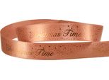 Esclusivo Nastro Di Natale Tempo Di Natale Rosso Marrone Oro 15Mm 20M Nastro Regalo Decorazione