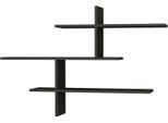 Dmora Mensola Antani 22X123X80.5H Cm Nero Antracite, 4 Ripiani