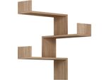 Dmora Mensola Edna 90X60X60H Cm Marrone Quercia, 3 Ripiani