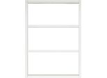 Dmora Mensola Krosa 9X43.2X60H Cm Bianco Bianco, 3 Ripiani