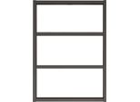 Dmora Mensola Krosa 9X43.2X60H Cm Nero Antracite, 3 Ripiani