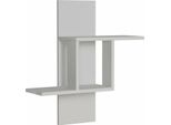 Dmora Mensola Aviano 20X64X70H Cm Bianco Bianco, 3 Ripiani