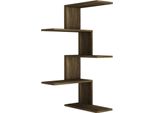Dmora Mensola Beatriz 29.6X51.5X109H Cm Marrone Noce, 5 Ripiani