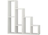 Dmora Libreria Naruto 20X84X89H Cm Bianco, 6 Ripiani Portata Ripiani 15