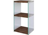 Dmora Libreria Zenobie 35X40X80H Cm Marrone, 2 Ripiani Portata Ripiani 10