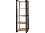 Dmora Libreria Demetria 35X60X180H Cm Marrone, 5 Ripiani Portata Ripiani 35