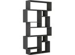 Dmora Libreria Casimira 25.5X96X168.5H Cm Nero, 8 Ripiani Portata Ripiani 25