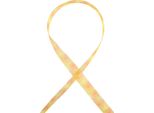 Nastro Regalo In Organza Giallo-Arancio Motivo Floreale 25Mm 18M Per Decorazione E Imballaggio