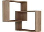 Dmora Mensola Leslie 60X68X68H Cm Marrone Quercia, 3 Ripiani