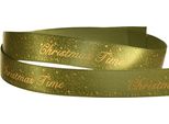 Nastro Di Natale Verde Oro Nastro Di Neve Nastro Decorativo 15Mm 20M Tempo Di Natale