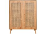Dmora Credenza Diodata 40X90X110H Cm Marrone Quercia, Apertura Battente 2 Ante