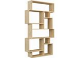 Dmora Libreria Casimira 26X96X169H Cm Marrone, 8 Ripiani Portata Ripiani 25