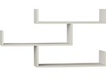 Dmora Mensola Sadachbia 23X119X66.5H Cm Bianco Bianco, 3 Ripiani