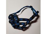 Museruola In Nylon Per Cani Palkar Taglia 3 25 Cm X 5,5 Cm Nero-Blu