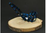 Museruola In Nylon Per Cani Palkar Misura. 0,5 14 Cm X 4 Cm Nero-Blu