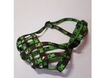 Museruola In Nylon Per Cani Palkar Taglia 4 29 Cm X 7 Cm Nero-Verde