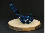 Museruola In Nylon Per Cani Palkar Misura. 0 12 Cm X 3 Cm Nero-Blu