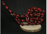 Museruola In Nylon Per Cani Palkar Taglia 6 36 Cm X 12 Cm Nero-Rosso