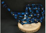 Museruola In Nylon Per Cani Palkar Taglia 6 36 Cm X 12 Cm Nero-Blu