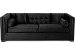 Divano Imbottito In Tessuto Verde A Tre Posti Divani Chesterfield Soggiorno Design Divani