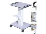 Carrello Per Strumenti Di Bellezza, Ampio Piano D'appoggio, Elevata Capacità Di Carico, Bianco