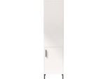 Dmora Armadio Multiuso 1 Anta Ramil 35.5X173.6H Cm Bianco, Appendiabiti Un'anta
