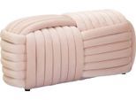 Dmora Panca Calcea 45X90X45H Cm Rosa, Peso Supportato 150 Kg