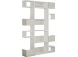 Dmora Libreria Sally 20X120X171H Cm Bianco, 7 Ripiani Portata Ripiani 25