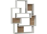 Dmora Libreria Khaimuk 22X101X132H Cm Bianco, 7 Ripiani Portata Ripiani 25