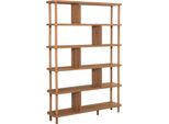 Dmora Libreria Amatrice 28X120X168.5H Cm Marrone, 5 Ripiani Portata Ripiani 35