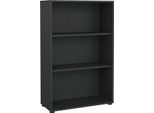 Dmora Libreria Sparto 34.3X79.6X123.6H Cm Grigio, 2 Ripiani Portata Ripiani 12