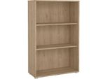 Dmora Libreria Sparto 34.3X79.6X123.6H Cm Marrone, 2 Ripiani Portata Ripiani 12