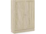 Dmora Libreria Sanba 28.3X79X107.2H Cm Marrone, 2 Ante 2 Ripiani