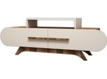 Dmora Mobile Porta Tv Nesatm 36.8X145X49.8H Cm Marrone Noce, Un Vano 2 Ante