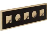 Dmora Appendiabiti Flossie Marrone Quercia, 5 Ganci Installazione A Muro