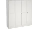 Dmora Guardaroba Grande Presidenti 61.69X200.1H Cm Bianco, Appendiabiti 4 Ante