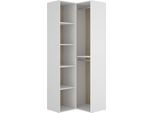 Dmora Guardaroba Grande Anzino 84.5X205H Cm Bianco, Appendiabiti 7 Vani